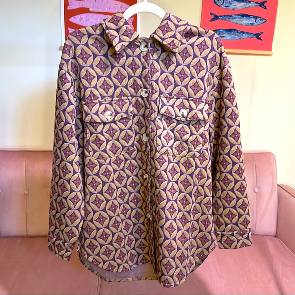 BaeVely Oversized Mod Knit Shacket - Picture 7 of 14